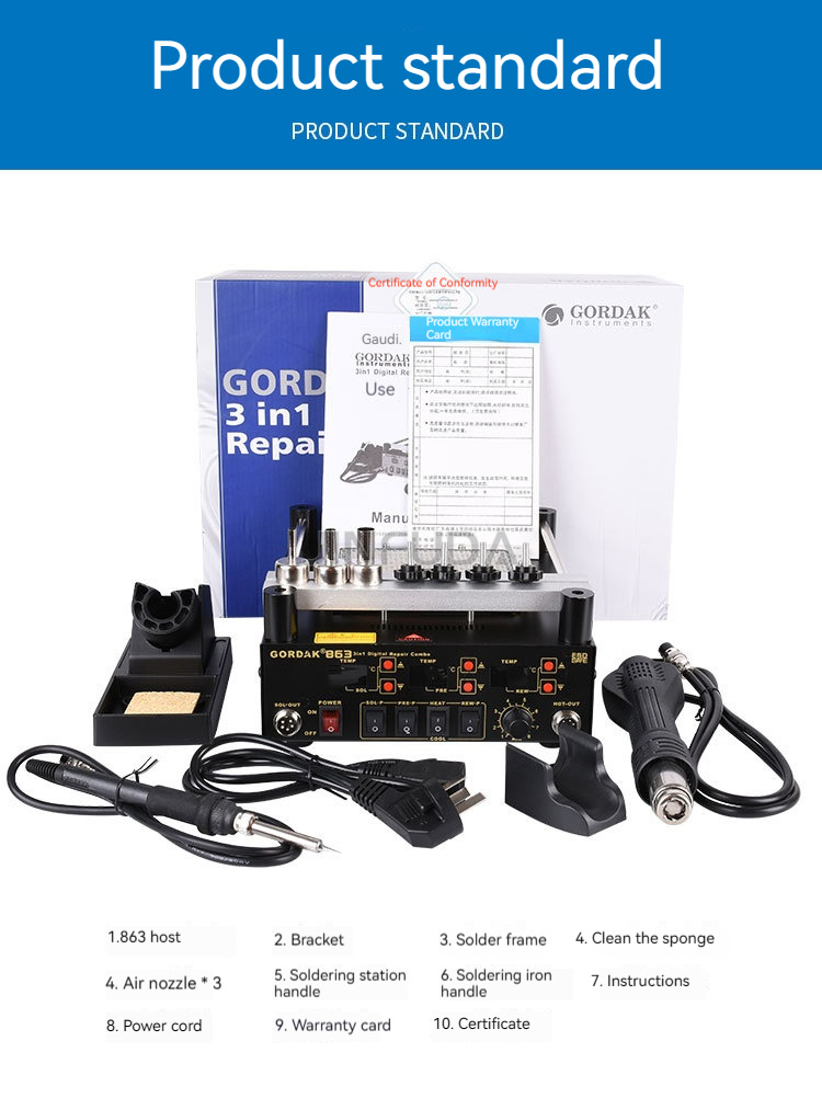 3 In 1 Digital Hot Air Heat Gu - Infrared Bga Rework Station 评论和价格